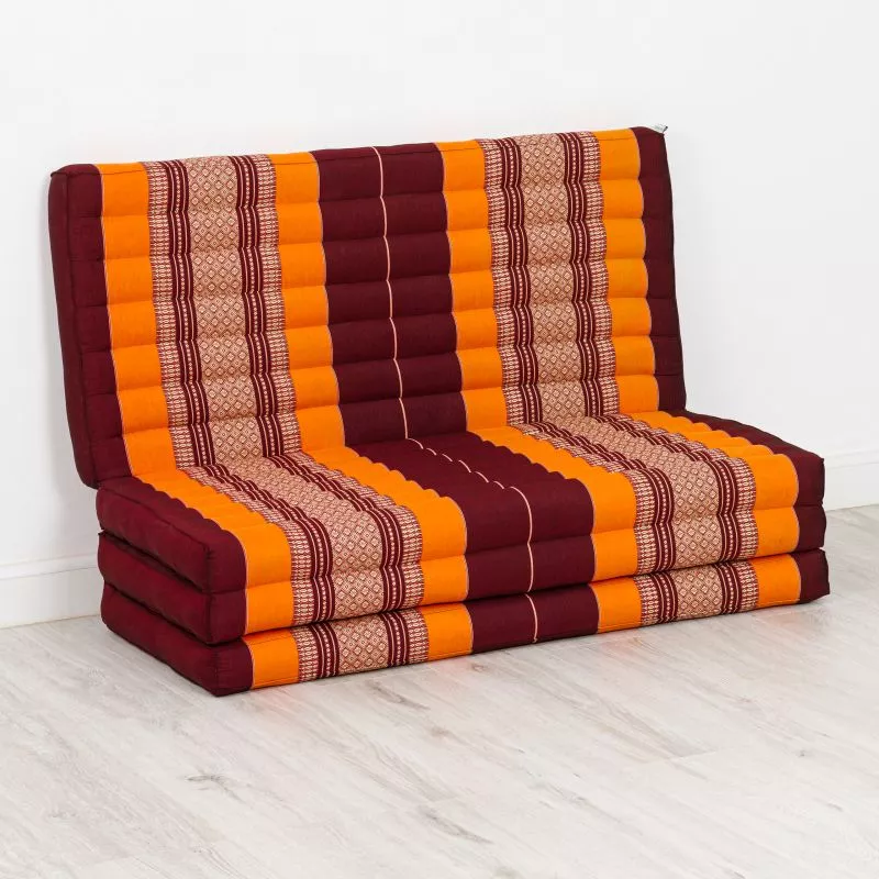 Kapok Klappmatratze, 110 Cm Breit, Classic (Orange) – Bild 2