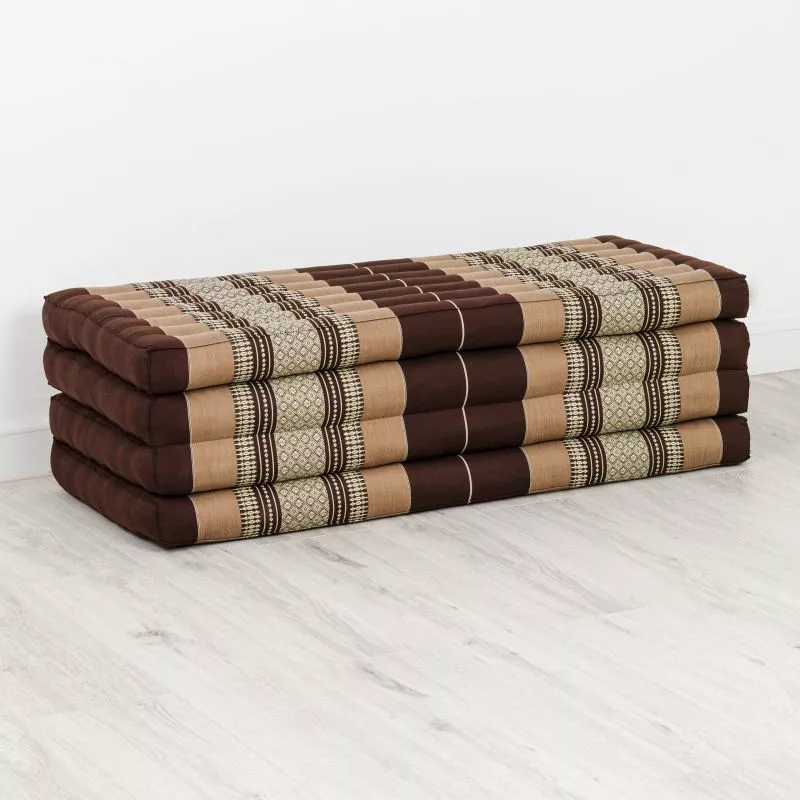 Kapok Klappmatratze, 110 Cm Breit, Classic (Braun) – Bild 3