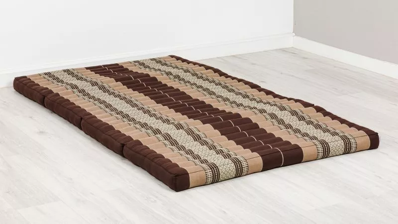 Kapok Klappmatratze, 110 Cm Breit, Classic (Braun)