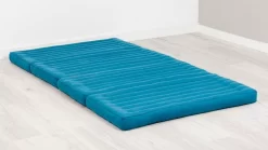 Kapok Klappmatratze, 110 Cm Breit, Basic (Hellblau Uni)