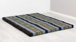 Kapok Klappmatratze, 140 Cm Breit, Classic (Blau/Elefanten)