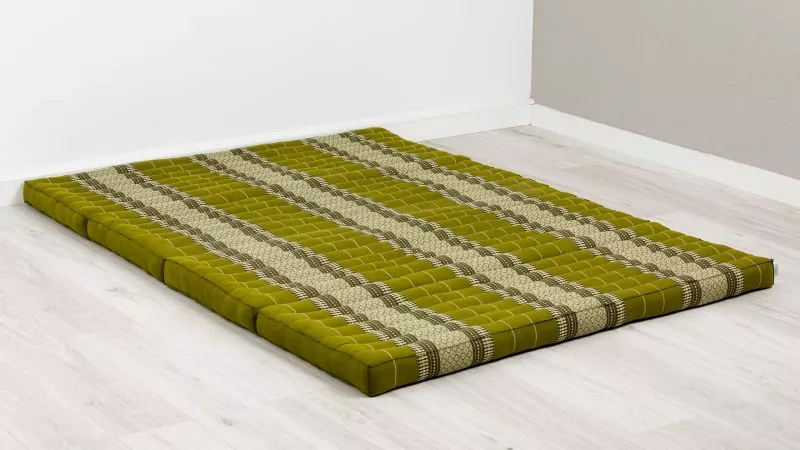 Kapok Klappmatratze, 140 Cm Breit, Classic (Grün)