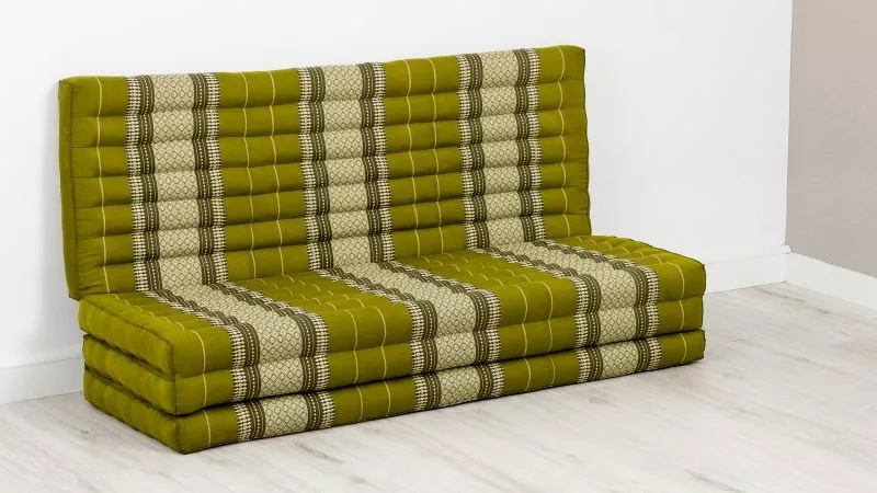 Kapok Klappmatratze, 140 Cm Breit, Classic (Grün) – Bild 2