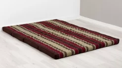 Kapok Klappmatratze, 140 Cm Breit, Classic (Weinrot)