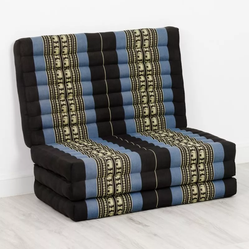 Kapok Klappmatratze, 80 Cm Breit, Classic (Blau/Elefanten) – Bild 2