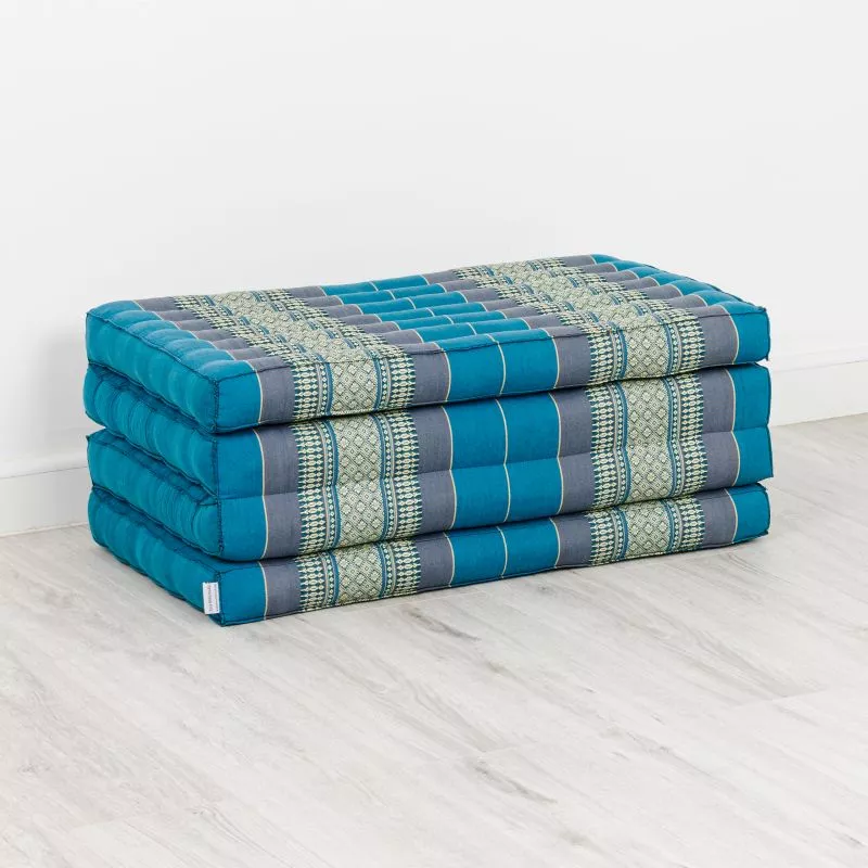 Kapok Klappmatratze, 80 Cm Breit, Classic (Hellblau) – Bild 3