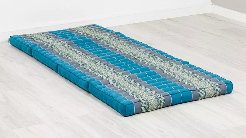 Kapok Klappmatratze, 80 Cm Breit, Classic (Hellblau)