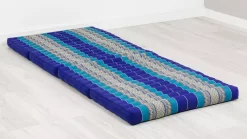 Kapok Klappmatratze, 80 Cm Breit, Classic (Blau)