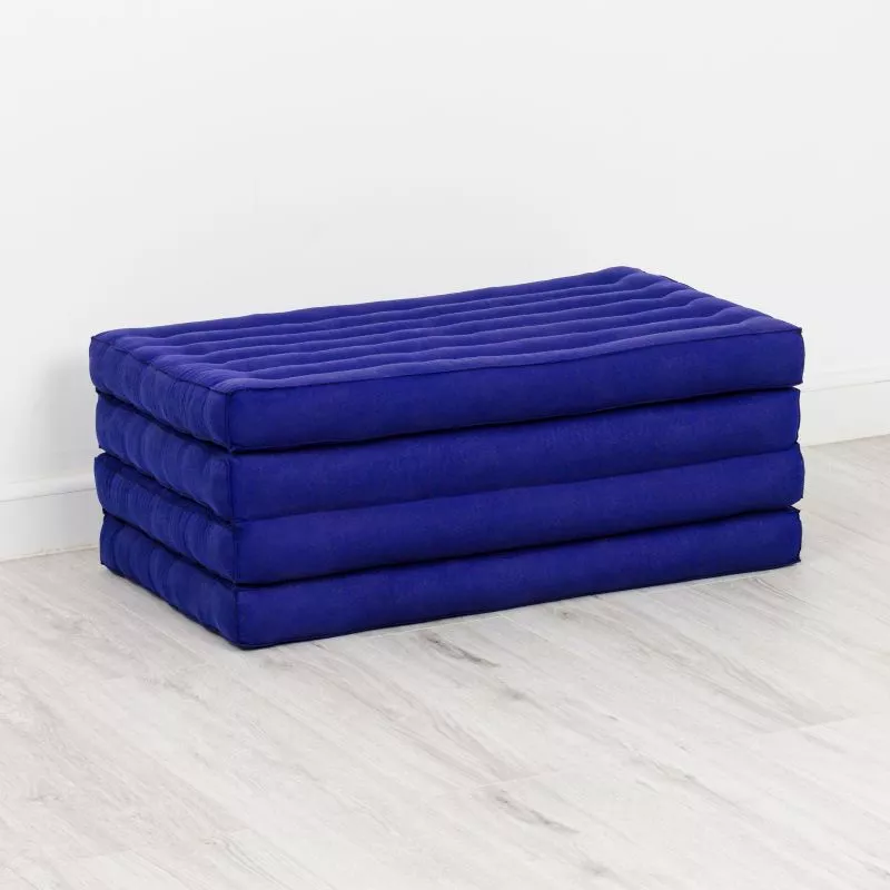 Kapok Klappmatratze, 80 Cm Breit, Basic (Blau Uni) – Bild 3