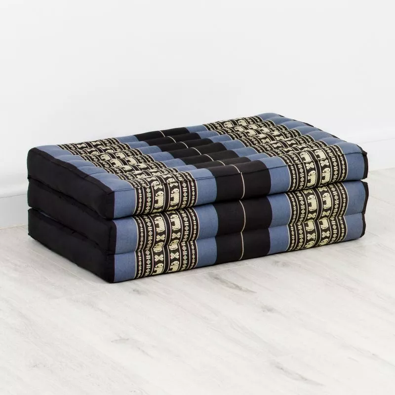 Kapok Kinderklappmatratze, 70 Cm Breit (Blau/Elefanten) – Bild 3