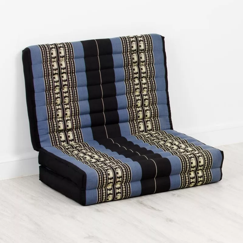 Kapok Kinderklappmatratze, 70 Cm Breit (Blau/Elefanten) – Bild 2