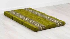 Kapok Kinderklappmatratze, 70 Cm Breit (Grün/Elefanten)