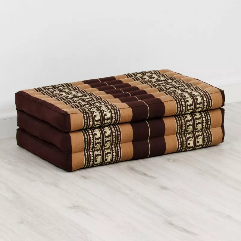 Kapok Kinderklappmatratze, 70 Cm Breit (Braun/Elefanten) – Bild 3