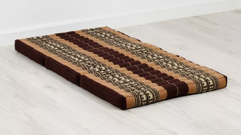 Kapok Kinderklappmatratze, 70 Cm Breit (Braun/Elefanten)