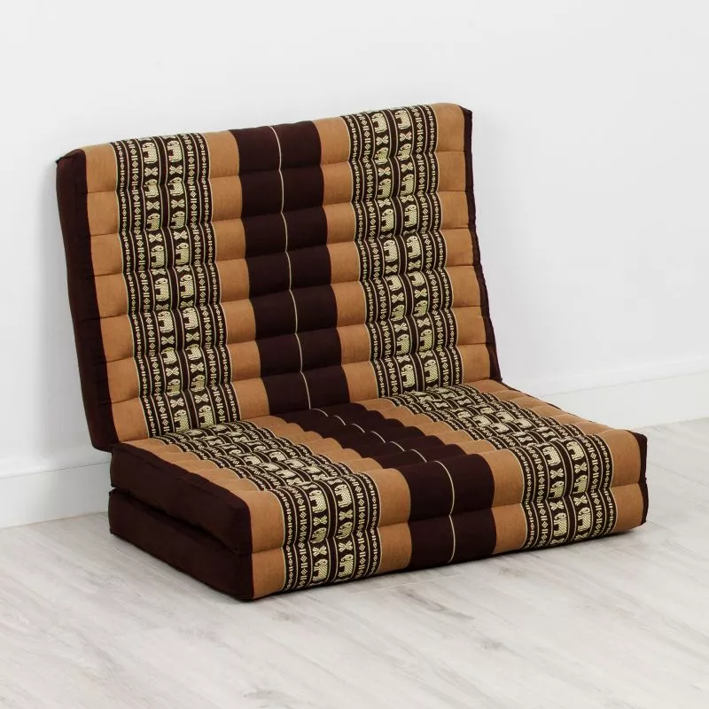 Kapok Kinderklappmatratze, 70 Cm Breit (Braun/Elefanten) – Bild 2