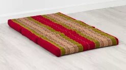 Kapok Kinderklappmatratze, 70 Cm Breit (Rot/Grün)