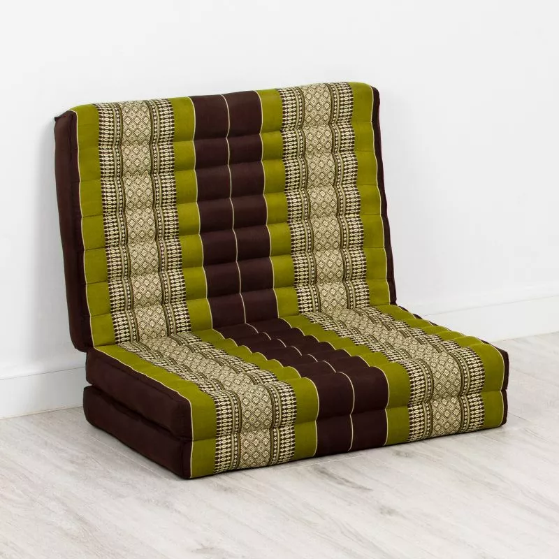 Kapok Kinderklappmatratze, 70 Cm Breit (Braun/Grün) – Bild 2