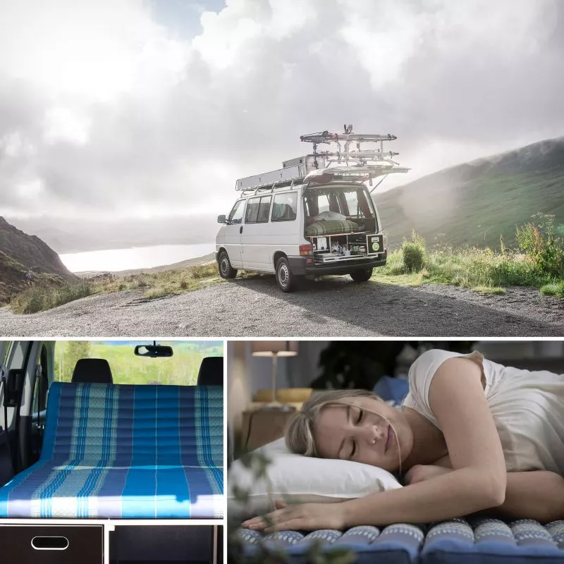 Kapok Klappmatratze, 110 Cm Breit, Basic (Rot Uni) – Bild 5