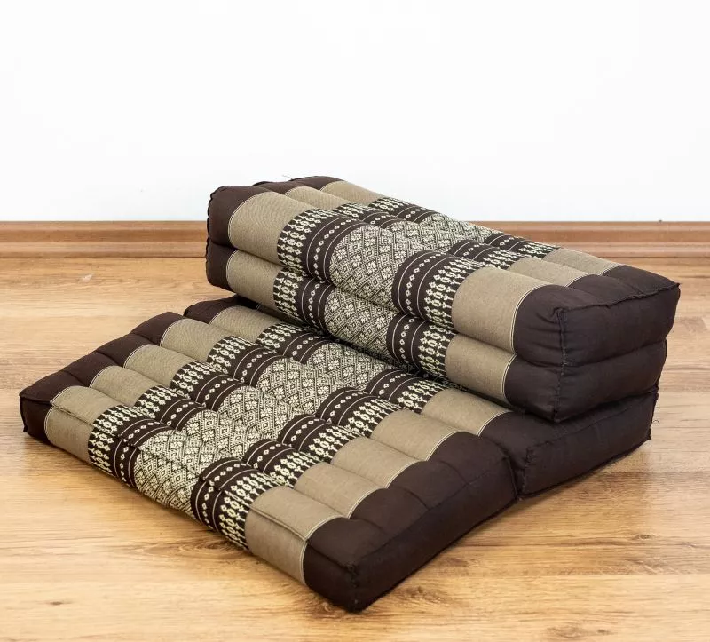 Kapok Stützkissen Faltbar (Braun) – Bild 3