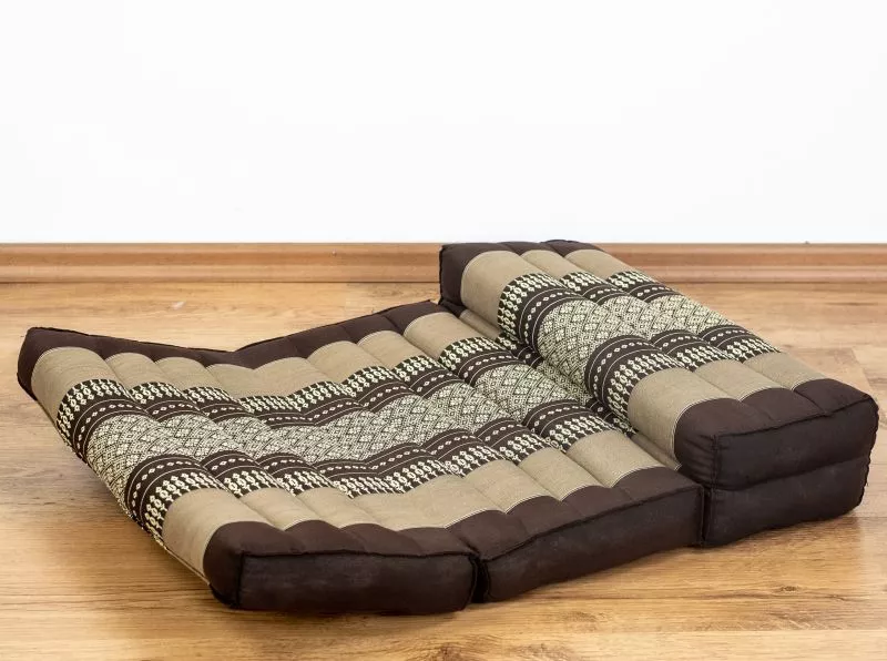 Kapok Stützkissen Faltbar (Braun) – Bild 2