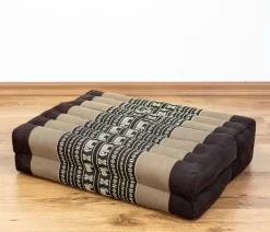 Kapok Stützkissen Faltbar (Braun/Elefanten)