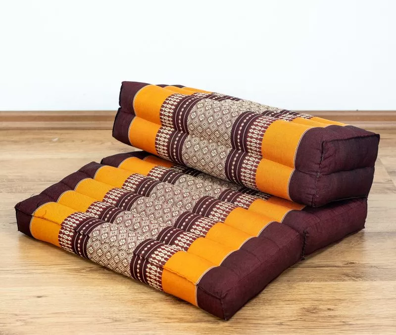 Kapok Stützkissen Faltbar (Orange) – Bild 3