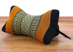 Kapok Knochenkissen (Schwarz/Orange)