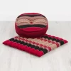 Kapok Meditationskissen Set L (Rot/Schwarz)