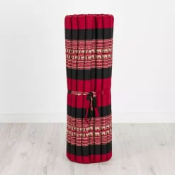 Kapok Rollmatte, 110 Cm Breit (Rot/Elefanten)