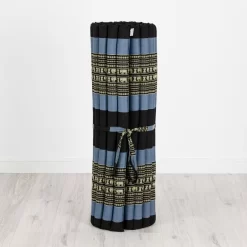 Kapok Rollmatte, 110 Cm Breit (Blau/Elefanten)