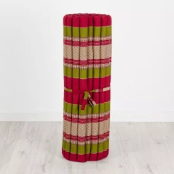 Kapok Rollmatte, 110 Cm Breit (Rot/Grün)