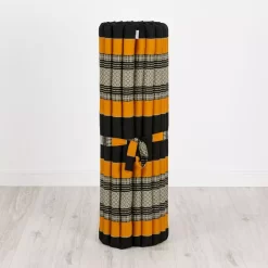 Kapok Rollmatte, 110 Cm Breit (Schwarz/Orange)
