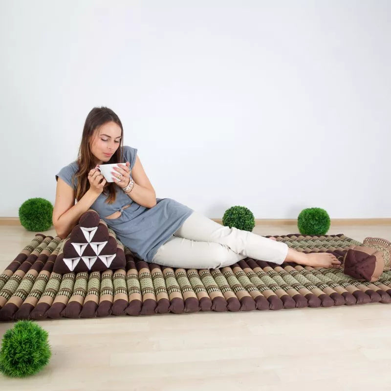 Kapok Rollmatte, 110 Cm Breit (Rot/Grün) – Bild 4