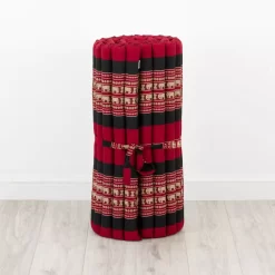 Kapok Rollmatte, 75 Cm Breit (Rot/Elefanten)