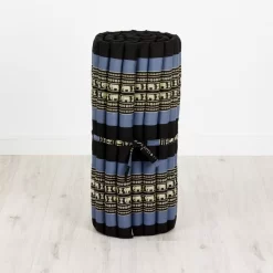 Kapok Rollmatte, 75 Cm Breit (Blau/Elefanten)