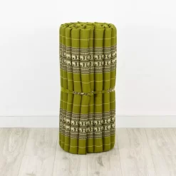 Kapok Rollmatte, 75 Cm Breit (Grün/Elefanten)