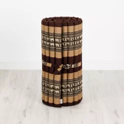 Kapok Rollmatte, 75 Cm Breit (Braun/Elefanten)