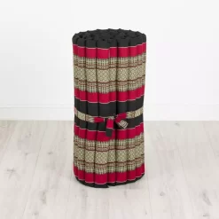 Kapok Rollmatte, 75 Cm Breit (Schwarz/Rot)