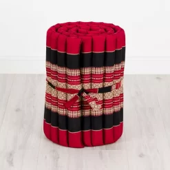 Kapok Rollmatte, 50 Cm Breit (Rot/Schwarz)