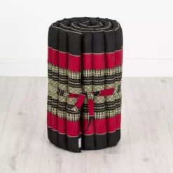 Kapok Rollmatte, 50 Cm Breit (Schwarz/Rot)