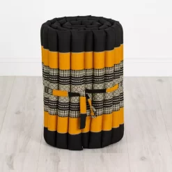 Kapok Rollmatte, 50 Cm Breit (Schwarz/Orange)