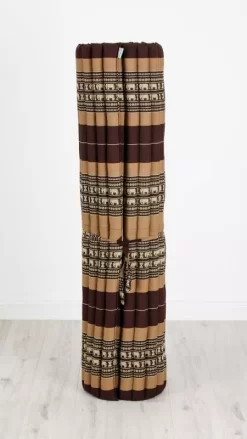 Kapok Rollmatte, 145 Cm Breit (Braun/Elefanten)