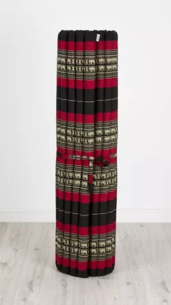 Kapok Rollmatte, 145 Cm Breit (Schwarz/Elefanten)