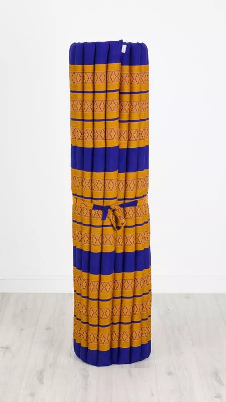 Kapok Rollmatte, 145 Cm Breit (Blau/Gelb)