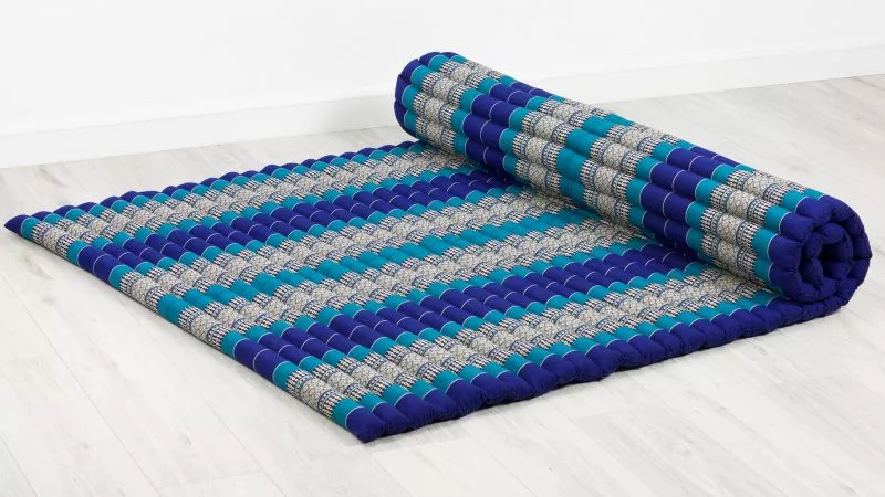 Kapok Rollmatte, 145 Cm Breit (Blau) – Bild 3
