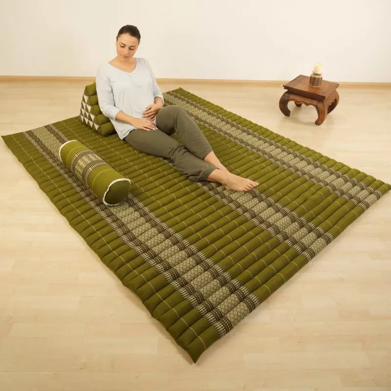 Kapok Rollmatte, 145 Cm Breit (Blau/Gelb) – Bild 4