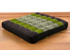 Kapok Sitzkissen 35 Cm (Braun/Grün)