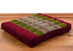 Kapok Sitzkissen 35 Cm (Rot/Grün)