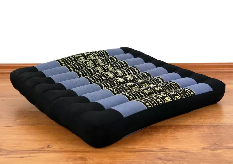 Kapok Sitzkissen 50 Cm (Blau/Elefanten)