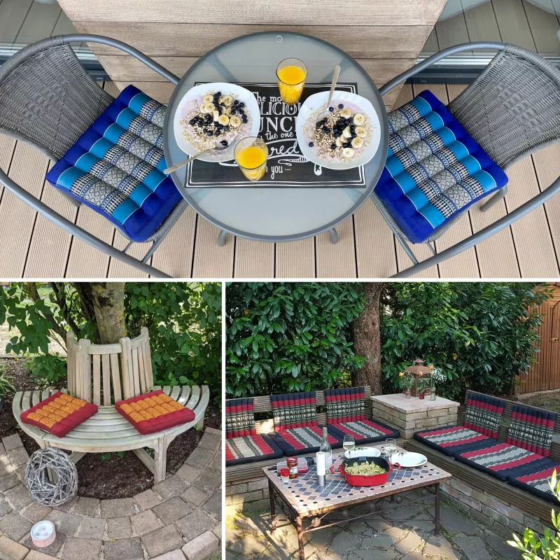 Kapok Sitzkissen 35 Cm (Grün) – Bild 3